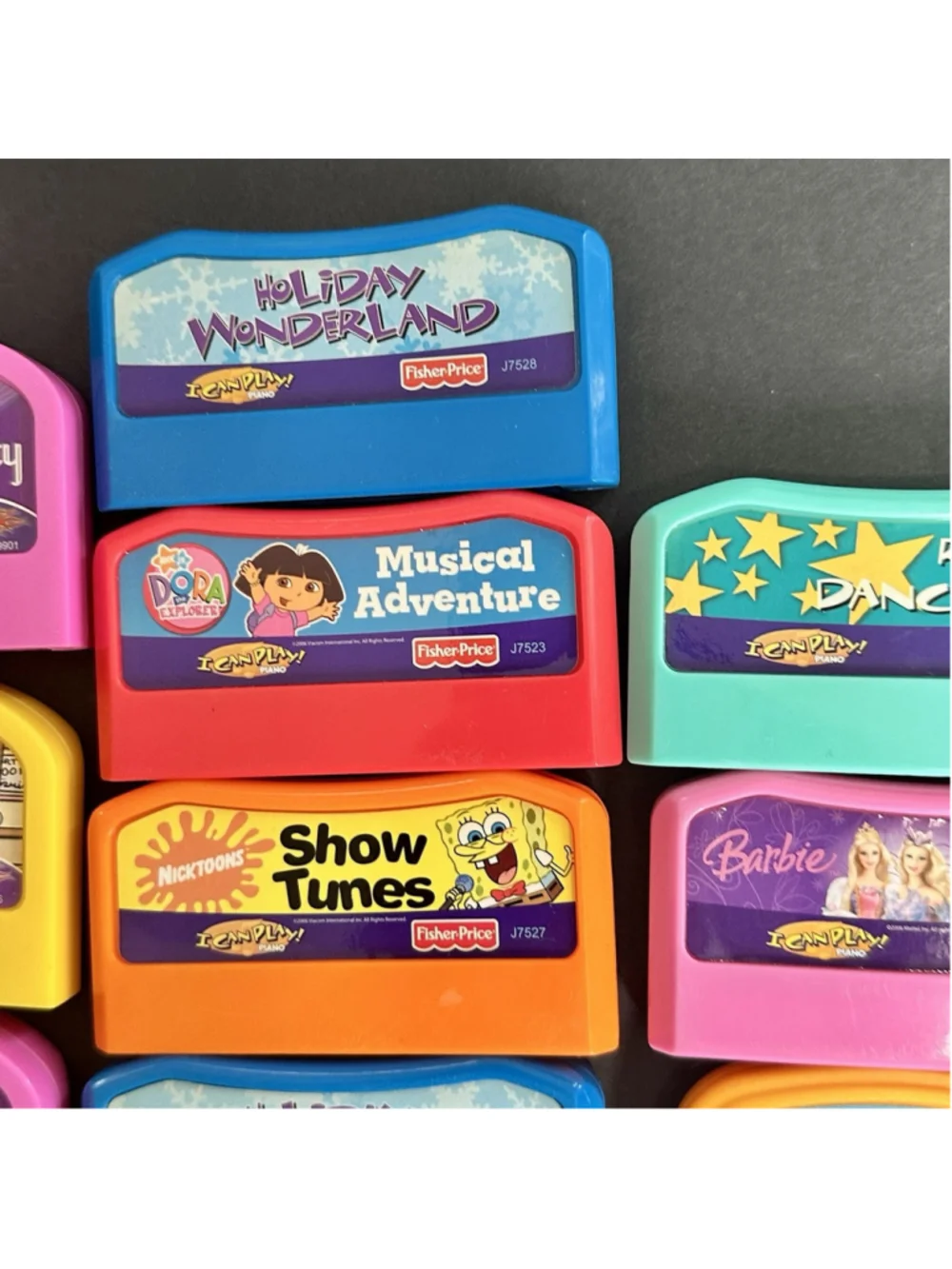 Lot of 11 Fisher Price I Can Play! Guitar Piano Cartridges Mixed Untested